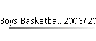 Boys Basketball 2003/2004