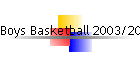 Boys Basketball 2003/2004